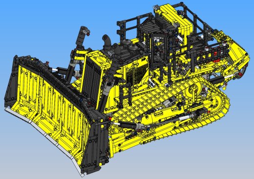 卡特彼勒D11推土机立体拼装模型3D图纸 STEP格式缩略图